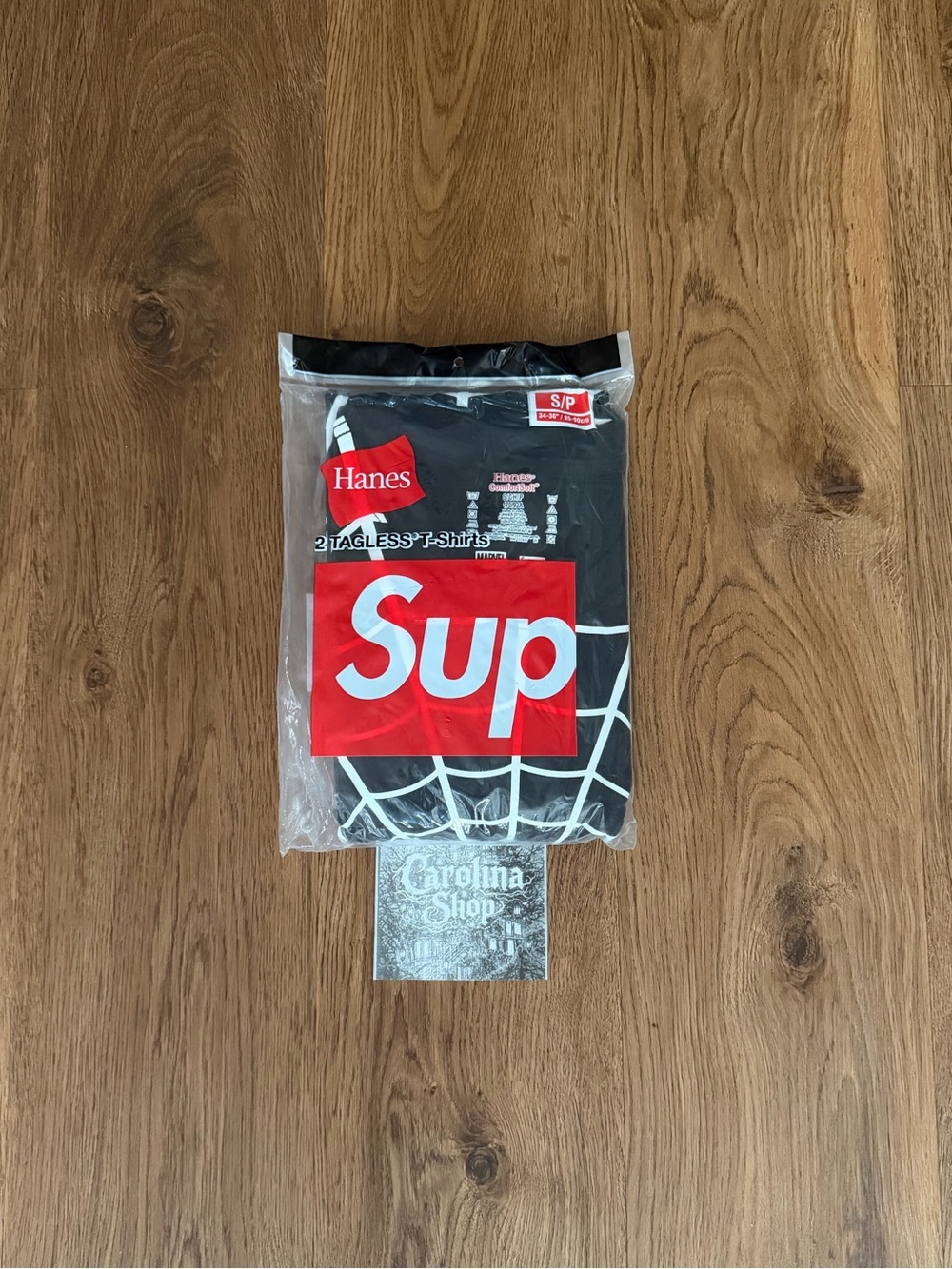 Supreme x Hanes Spider-Man Tagless Tee Black/White 2 Pack 🕷️🕸️
